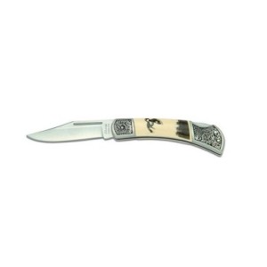 Coltello bianco inciso beccaccia