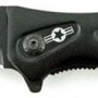 Coltello nero con clip