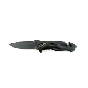 Coltello nero con clip